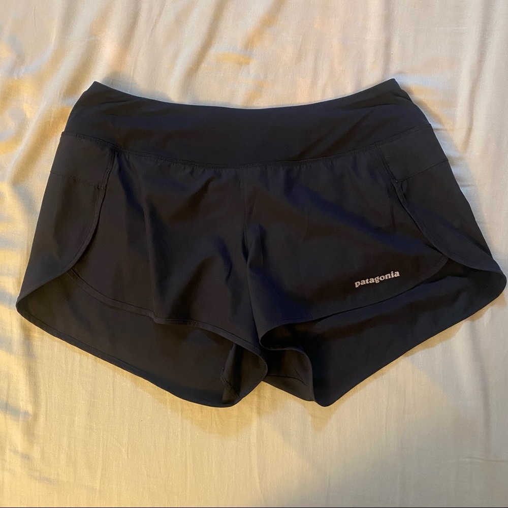 Patagonia black running shorts M